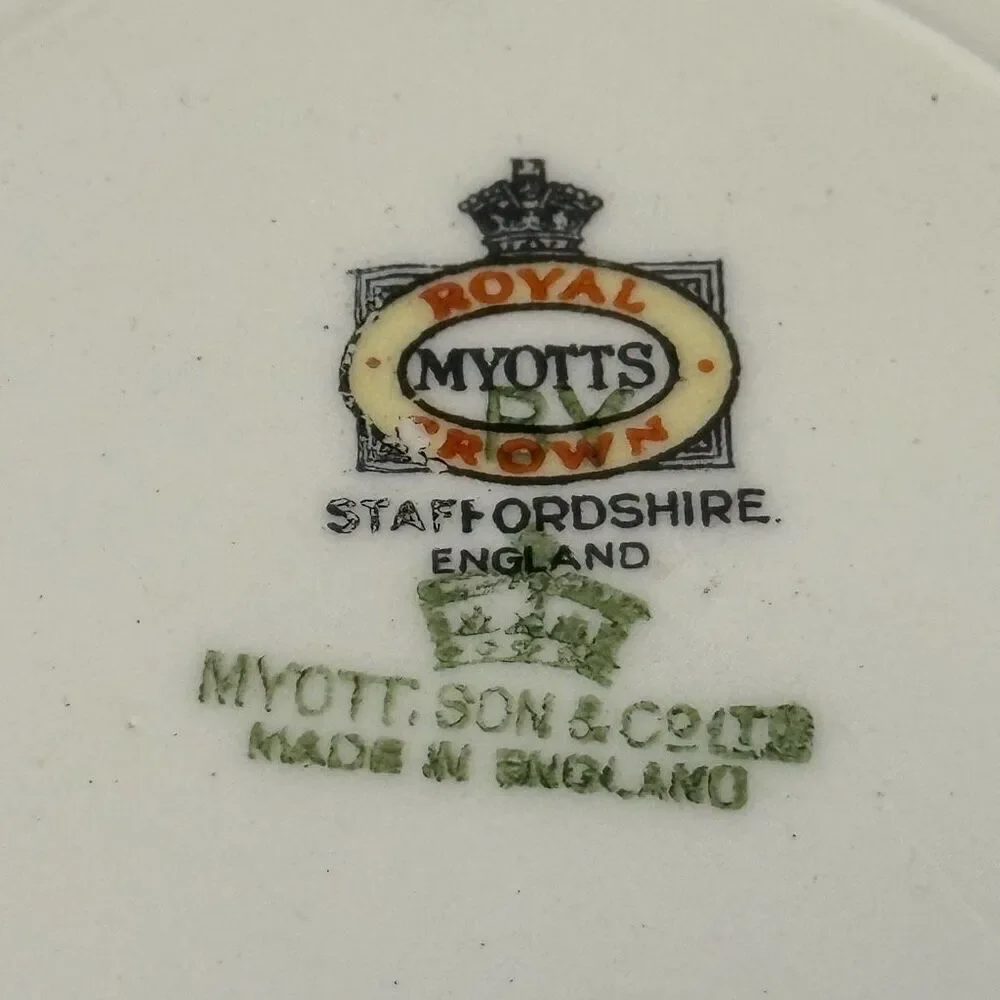 Vintage Myott Son & Company Royalty Pattern Bowls Set of 5